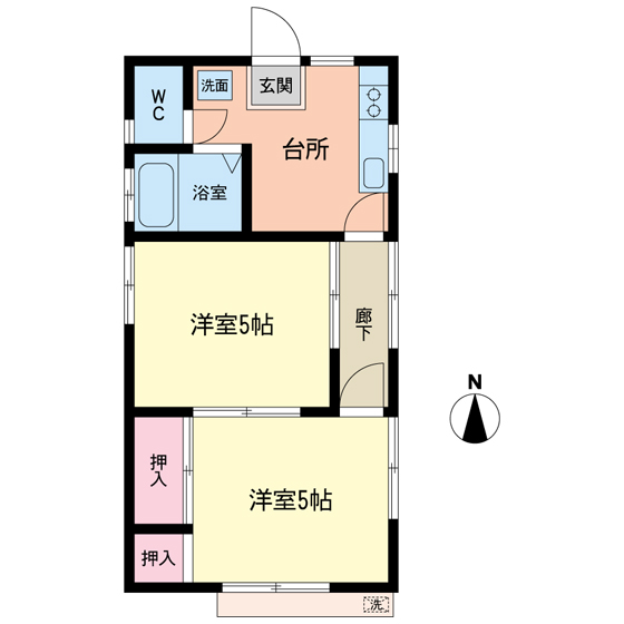 佐伯貸家間取り図